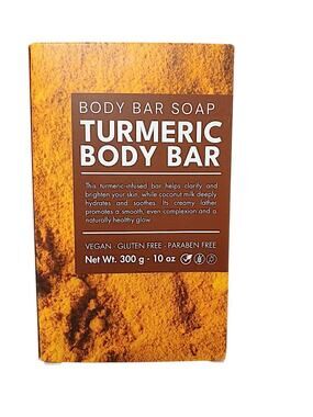 Turmeric & Coconut Milk Nourishing Hydrating Body Bar Soap Large 10oz Bath Vegan